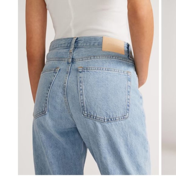 Everlane The '90s Cheeky Jean in Vintage Sunbleached Blue - Picture 2 of 5